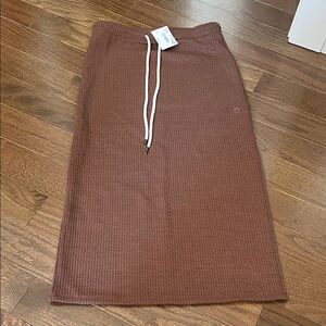 American Eagle Brown Ribbed Knit Skirt sz sm